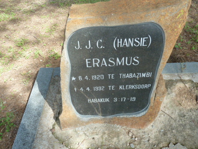 ERASMUS J.J.C. 1920-1992