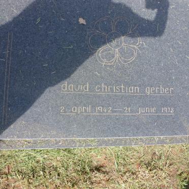 GERBER David Christian 1942-1978