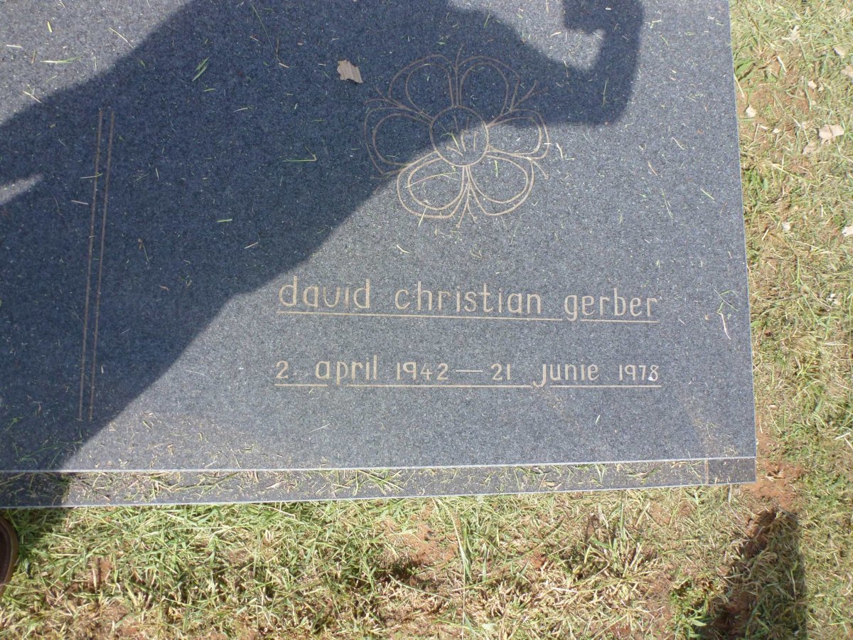 GERBER David Christian 1942-1978
