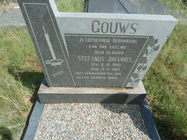 GOUWS Stefanus Johannes 1943-1963