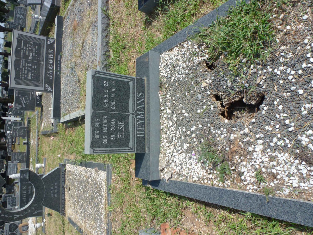 HEYMANS Elsie 1922-1996