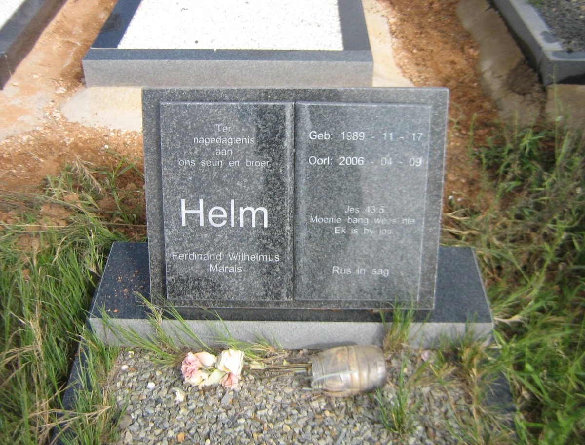HELM Ferdinand Wilhelmus Marais 1989-2006