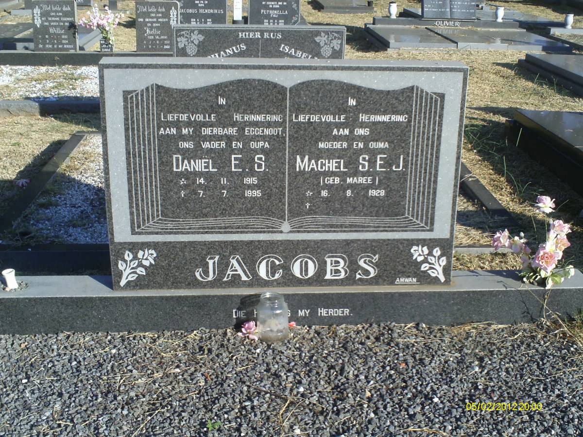 JACOBS Daniel E.S. 1915-1995 &amp; Machel S.E.J. MAREE 1928-