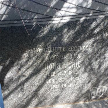 JOUBERT Hans Jurie 1895-1969 &amp; Wilhelmina Elizabeth DIPPENAAR 1883-197?