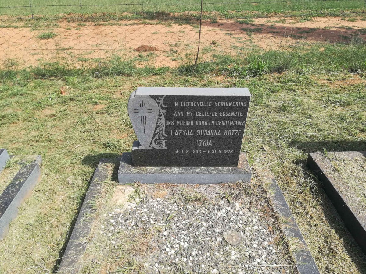 KOTZE Lazyja Susanna 1906-1976