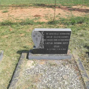 KOTZE Lazyja Susanna 1906-1976
