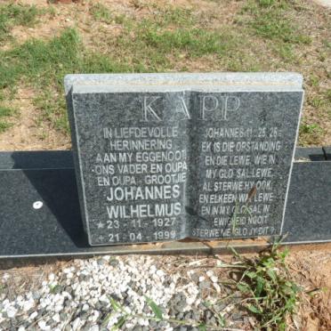 KAPP Johannes Wilhelmus 1927-1999