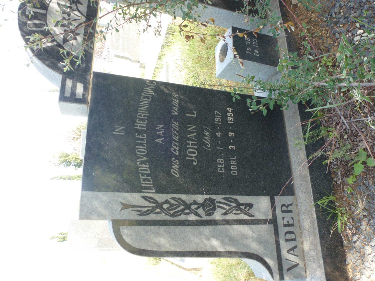 KOTZE Johan L. 1917-1994 &amp; Susanna M. EARLE 1919-1969