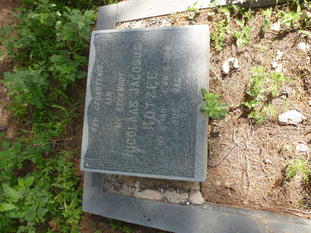 KOTZEE Nicolaas Jacobus 1911-198?