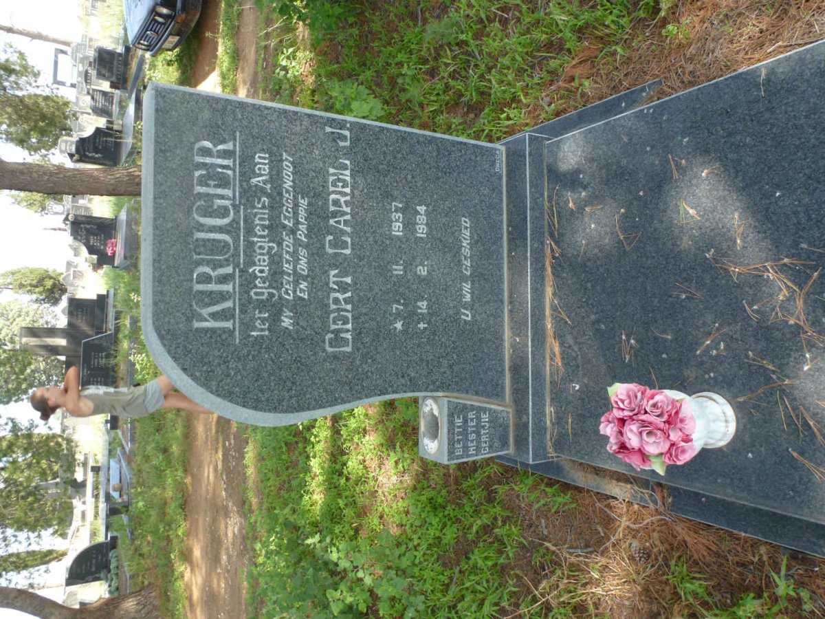KRUGER Gert Carel J. 1937-1984