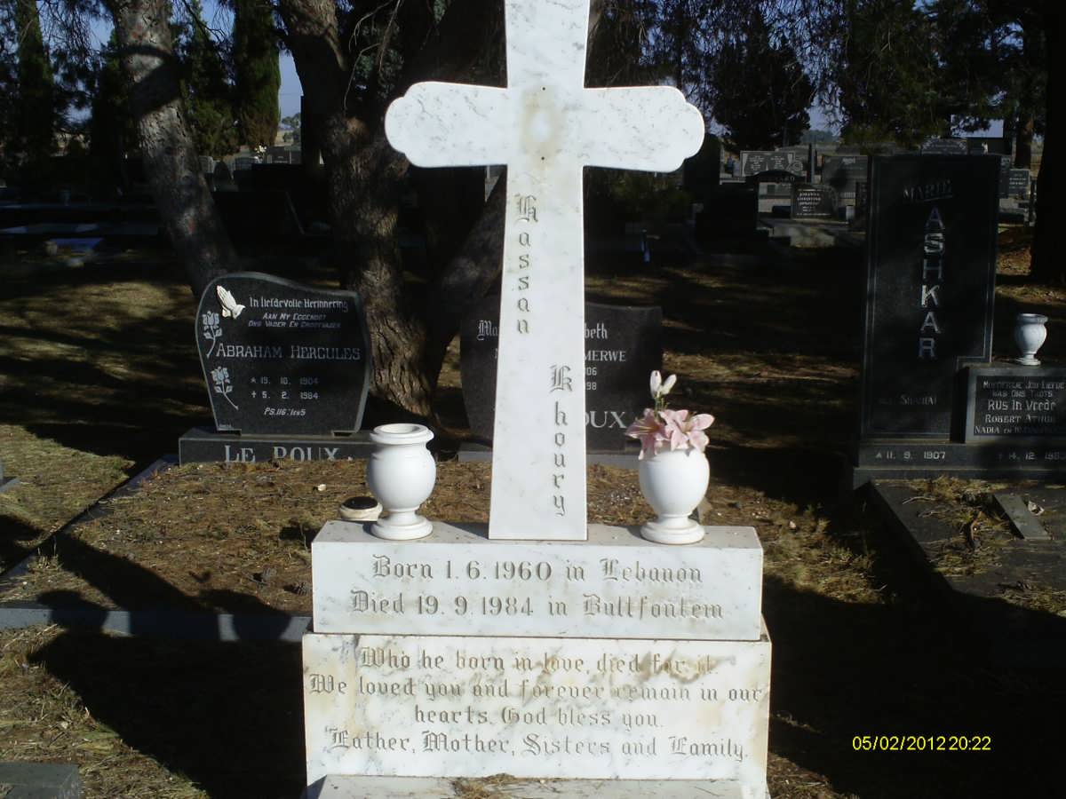 KHOURY Hassan 1960-1984