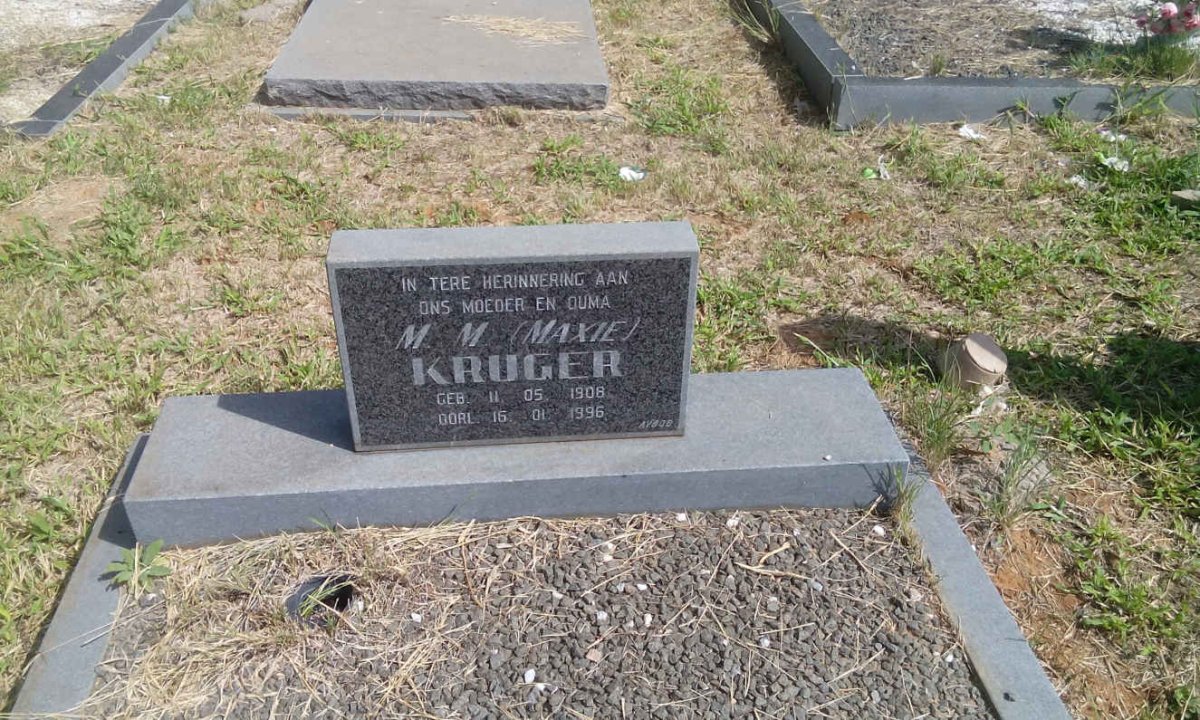 KRUGER M.M. 1908-1996