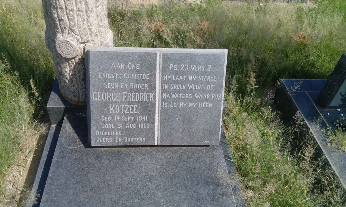 KOTZEE George Fredrick 1941-1963