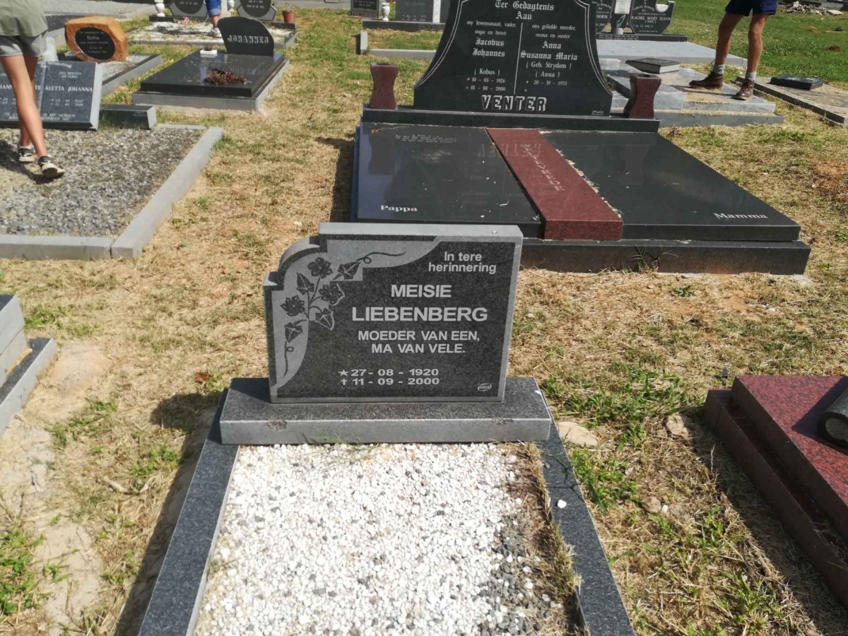 LIEBENBERG Meisie 1920-2000