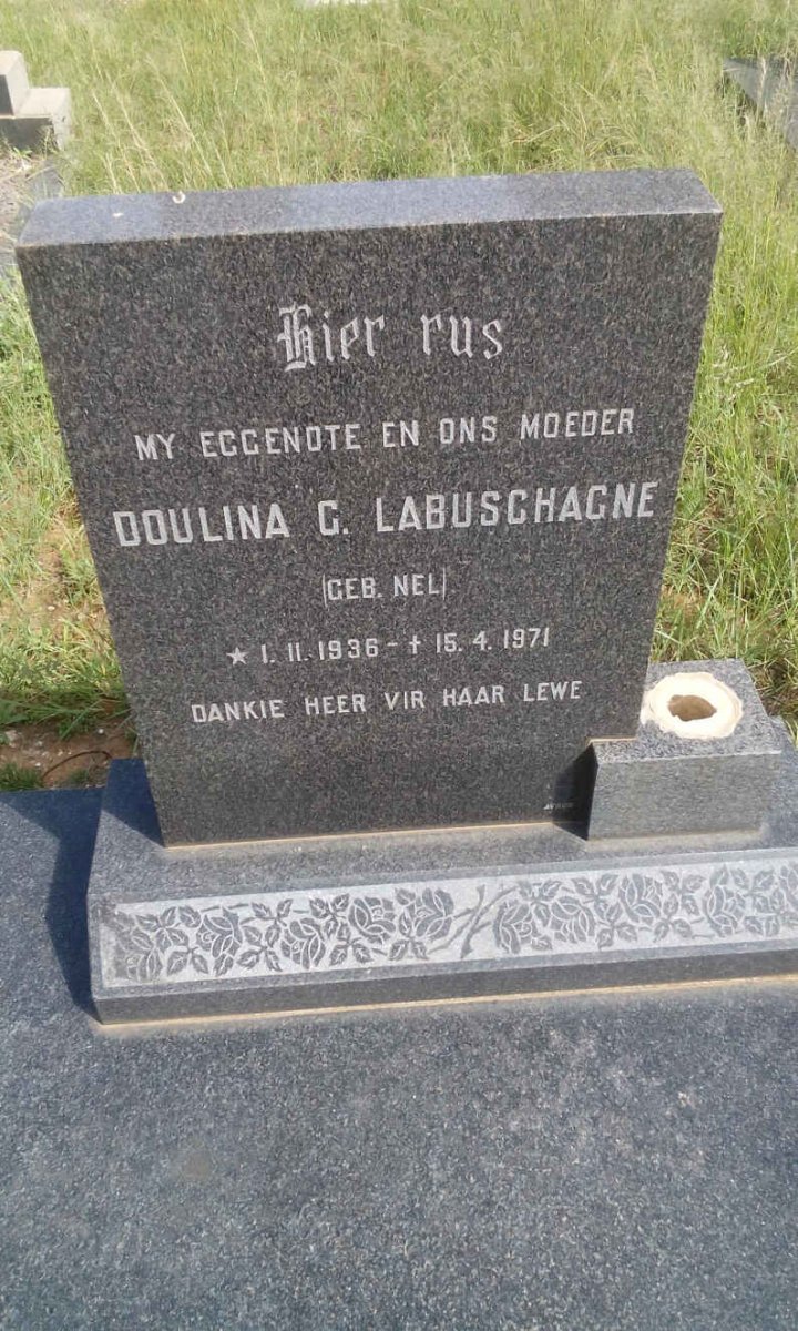 LABUSCHAGNE Doulina G. nee NEL 1936-1971