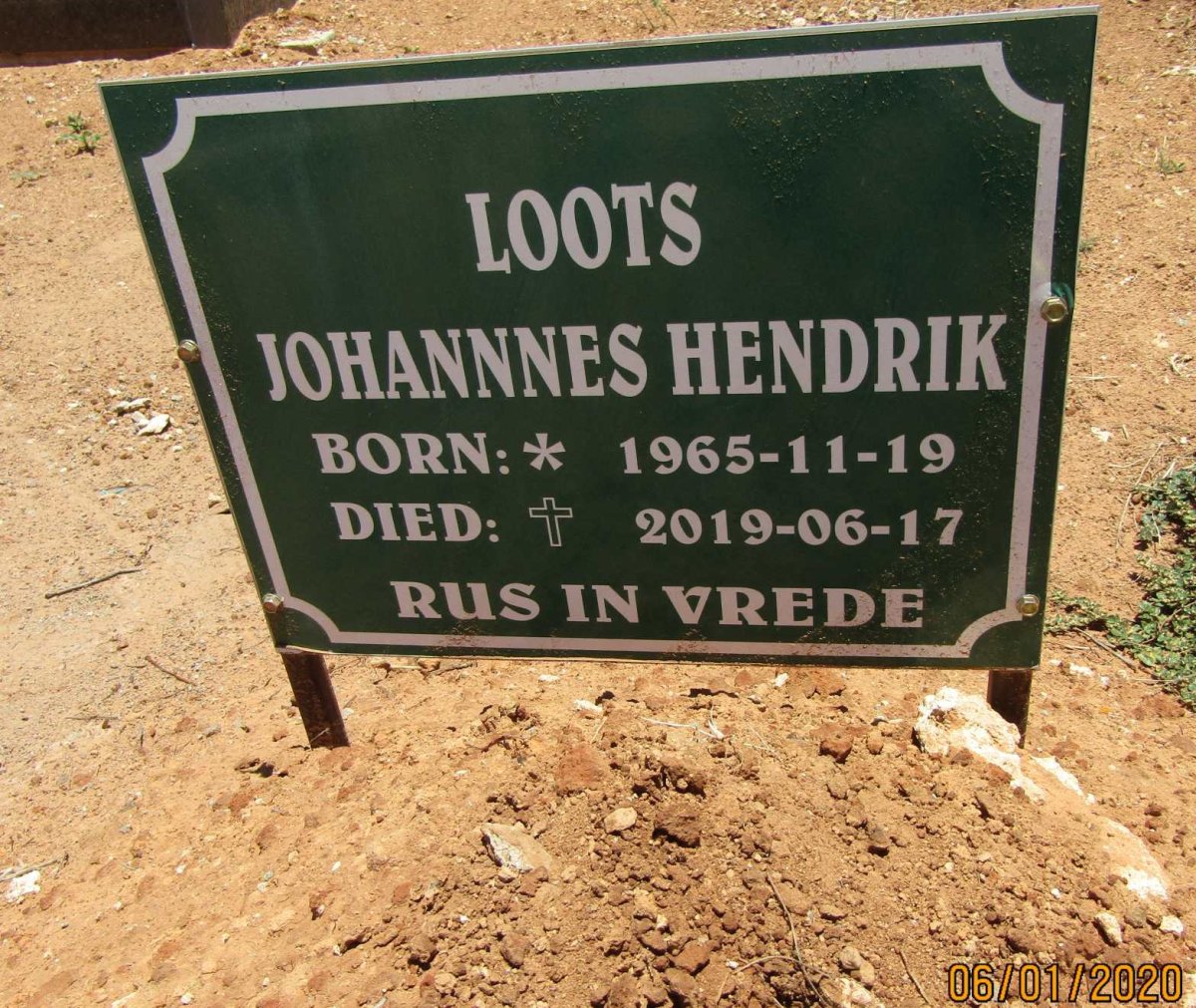 LOOTS Johannes Hendrik 1965-2019