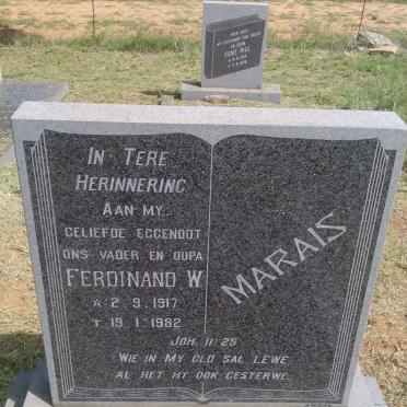 MARAIS Ferdinand W. 1917-1982
