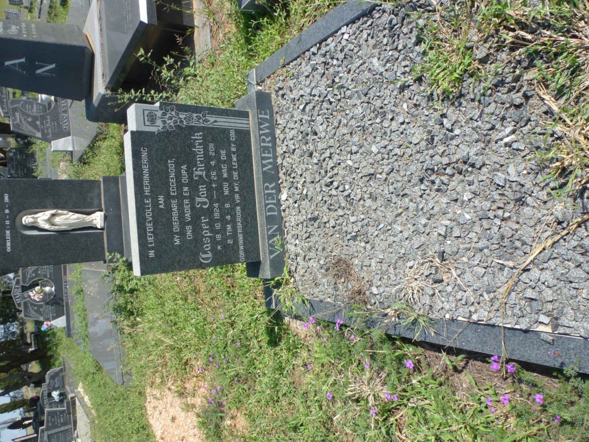 MERWE Casper Jan Hendrik, van der 1924-2011