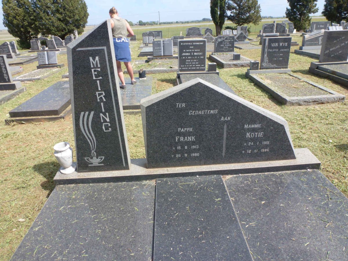 MEIRING Frank 1913-1980 &amp; Kotie 1915-1986