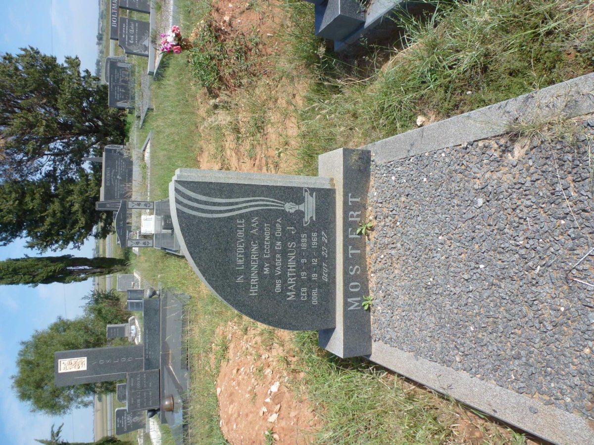 MOSTERT Marthinus J. 1895-1966