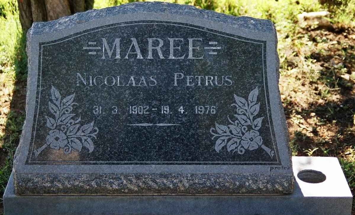 MAREE Nicolaas Petrus 1902-1976