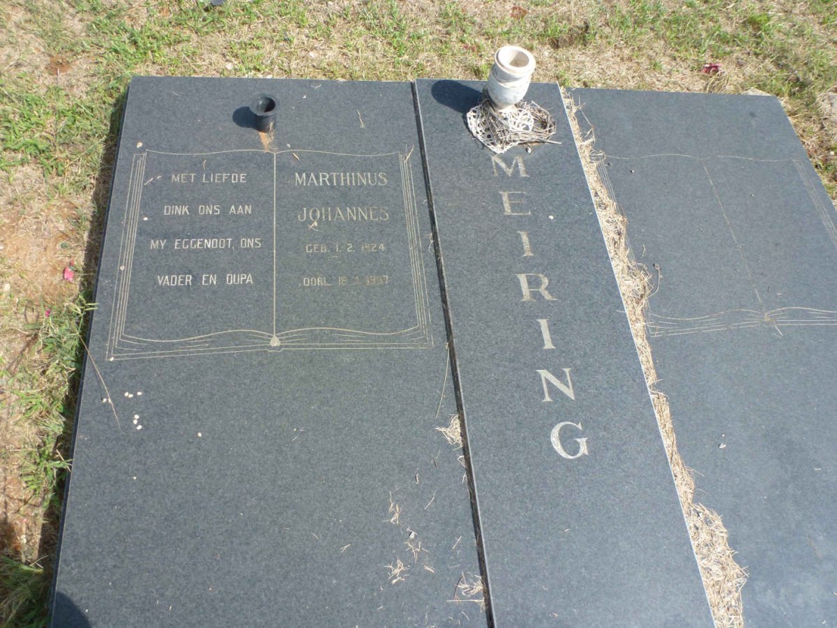 MEIRING Marthinus Johannes 1924-1997