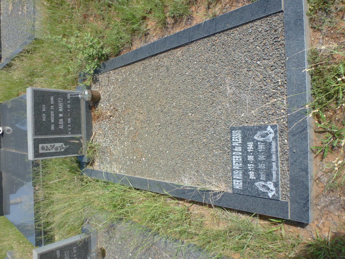 MARITZ Alida M. 1916-1993 :: DU PLESSIS Pieter D. 1946-1997