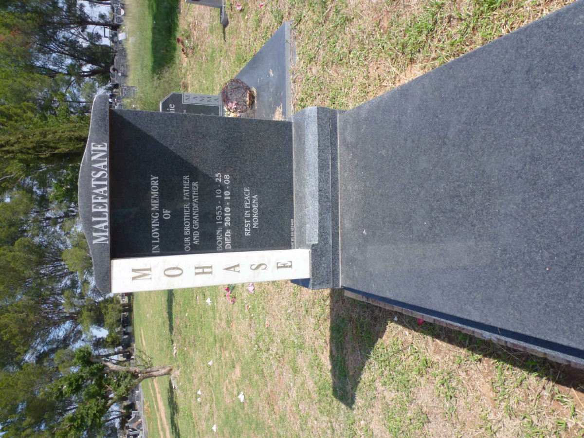 MOHASE Malefatsane 1953-2010