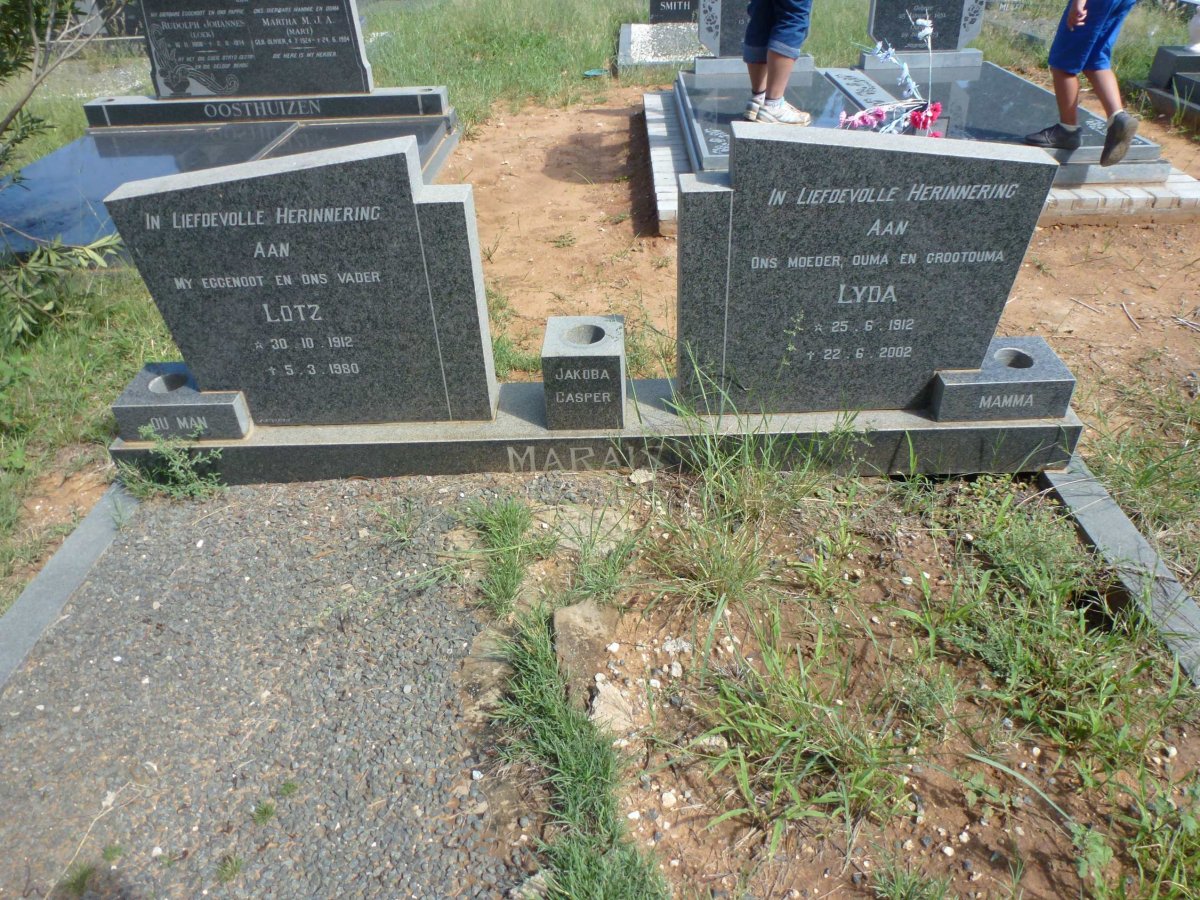 MARAIS Lotz 1912-1980 &amp; Lyda 1912-2002
