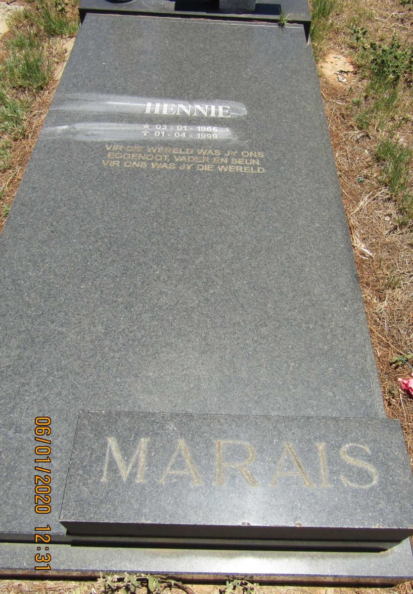 MARAIS Hennie 1965-1999