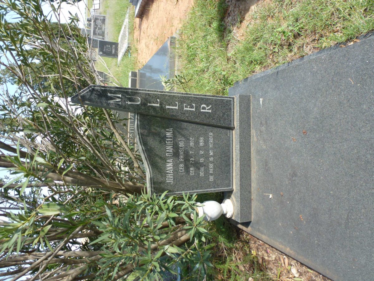 MULLER Johanna Danielina nee PRINSLOO 1902-1996