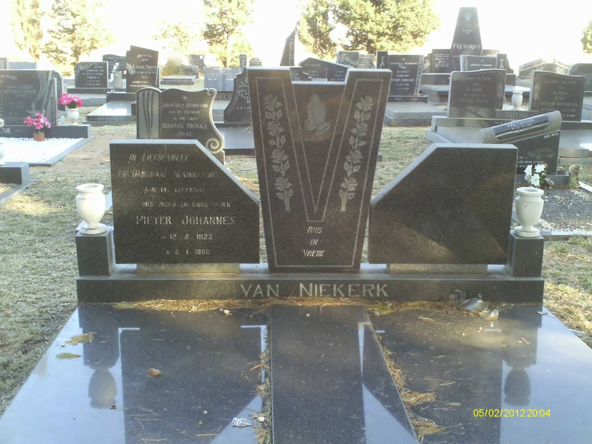 NIEKERK Pieter Johannes, van 1923-1982