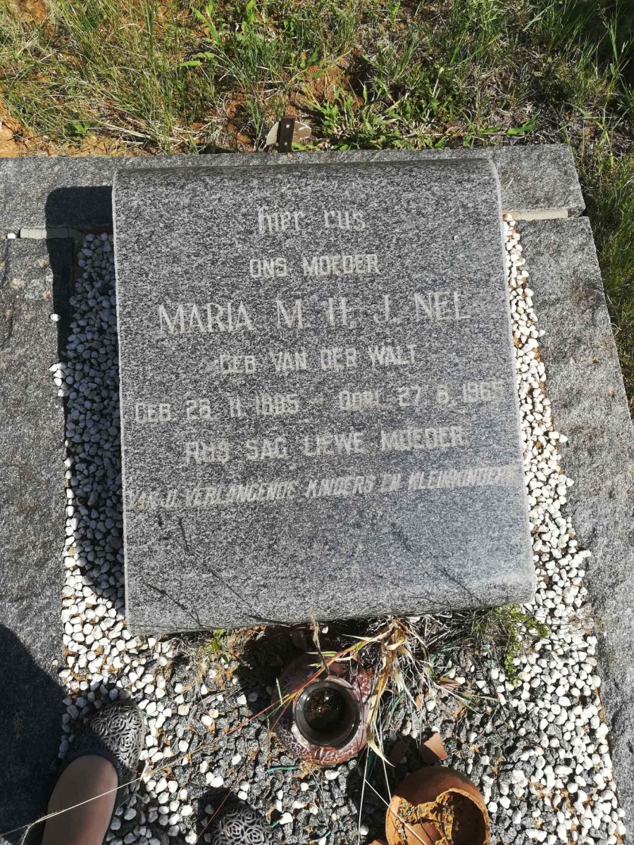 NEL Maria M.H.J. nee VAN DER WALT 18?5-1965