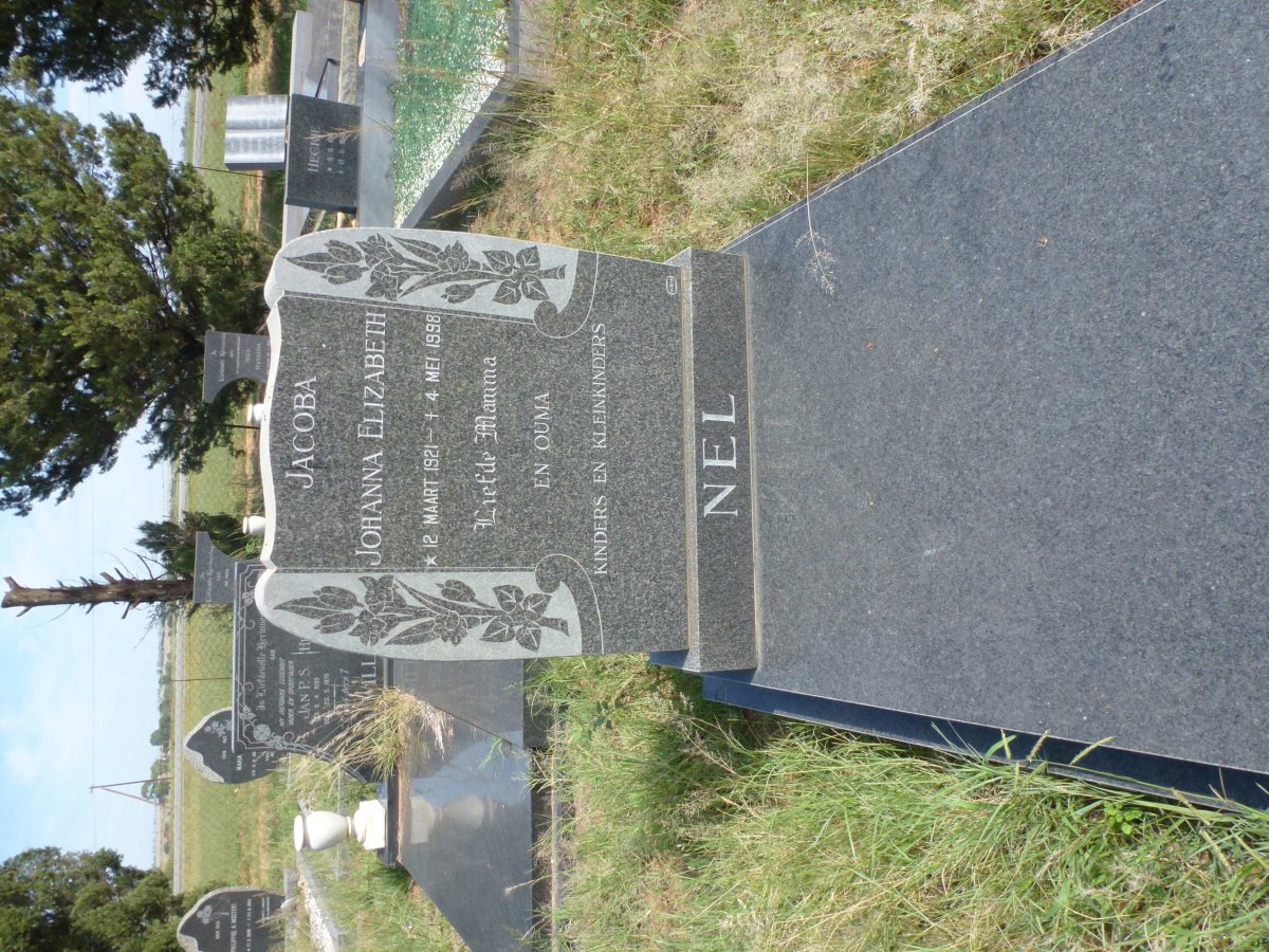NEL Jacoba Johanna Elizabeth 1921-1998