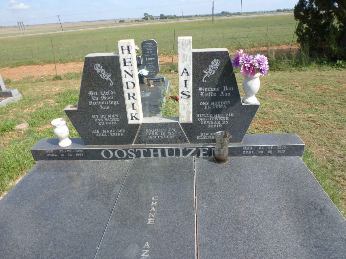 OOSTHUIZEN Hendrik 1925-1997 &amp; Ais 1935-2013