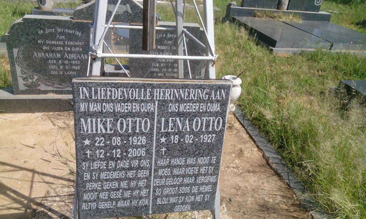 OTTO Mike 1926-2006 &amp; Lena 1927-