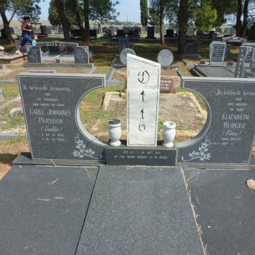 OTTO Carel Johannes Persoon 1932-1993 &amp; Elizabeth Burger BESTER 1933-