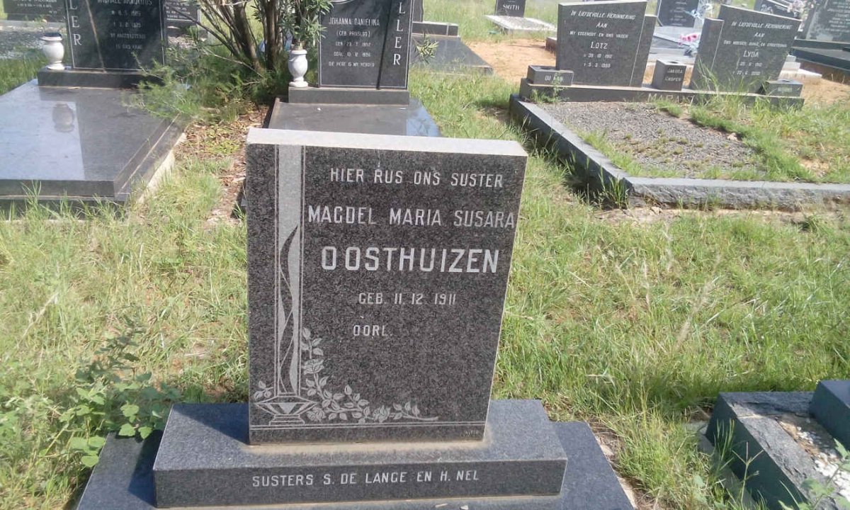 OOSTHUIZEN Magdel Maria Susara 1911-