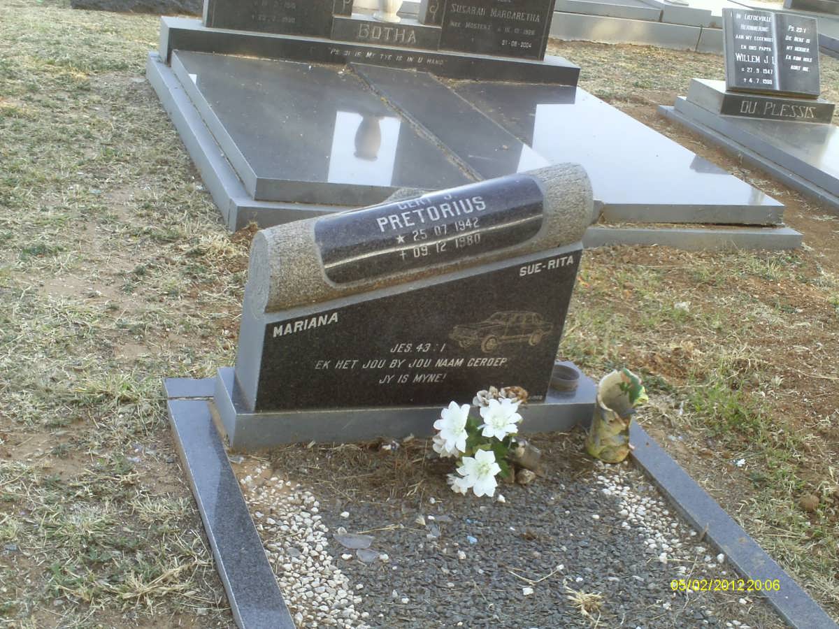 PRETORIUS Gert J. 1942-1980