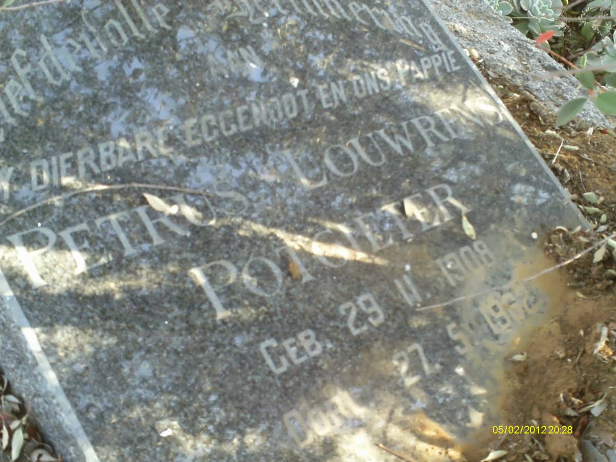 POTGIETER Petrus Louwrens 1908-1962