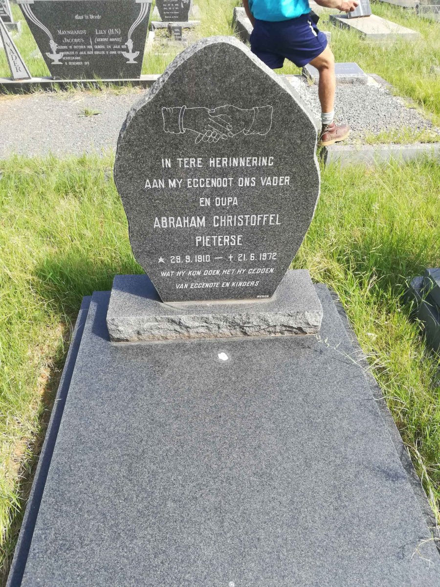PIETERSE Abraham Christoffel 1910-1972
