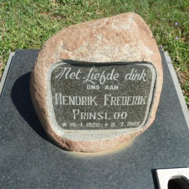 PRINSLOO Hendrik Frederik 1920-1989