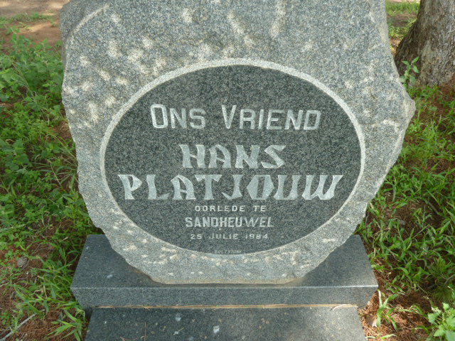 PLATJOUW Hans -1984