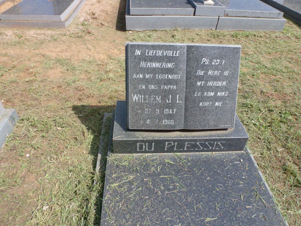 PLESSIS Willem J.L., du 1947-1980