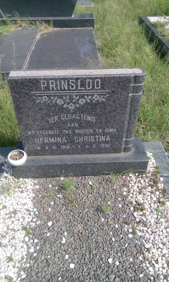 PRINSLOO Hermina Christina 1914-1995