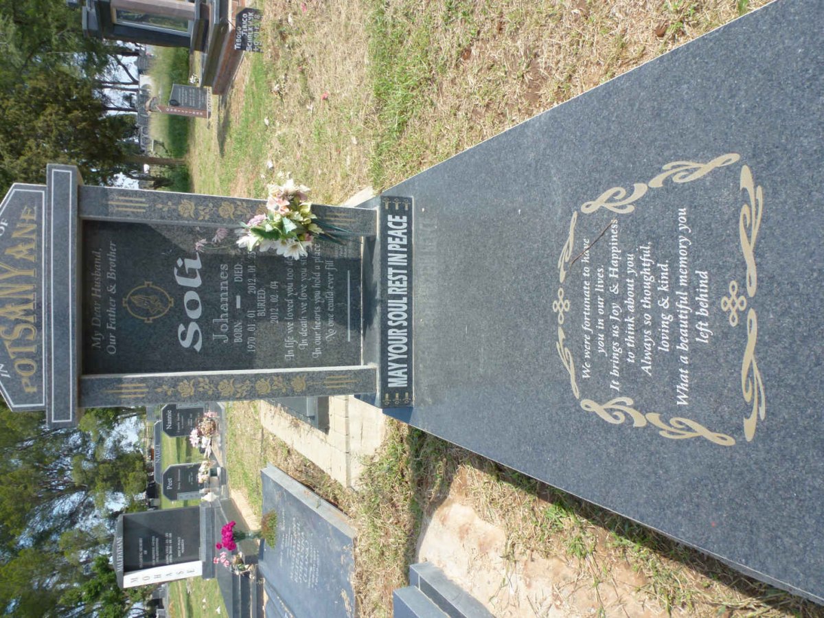 POTSANYANE Soli Johannes 1970-2012