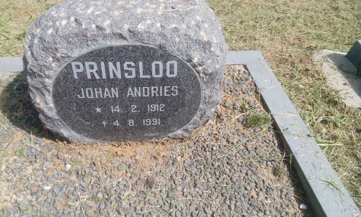 PRINSLOO Johan Andries 1912-1991