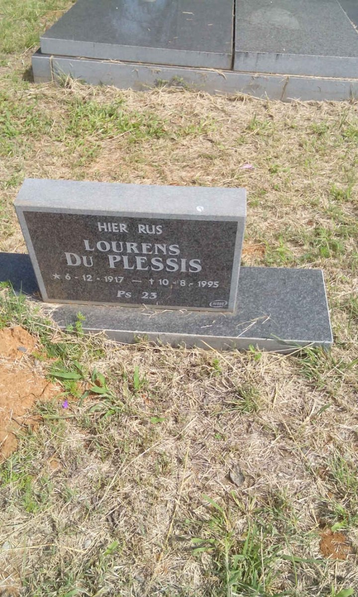 PLESSIS Lourens, du 1917-1995