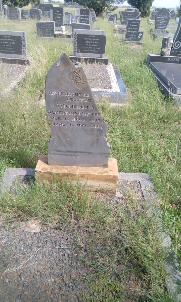 PRETORIUS Wilhelmina Albertina 1907-1910