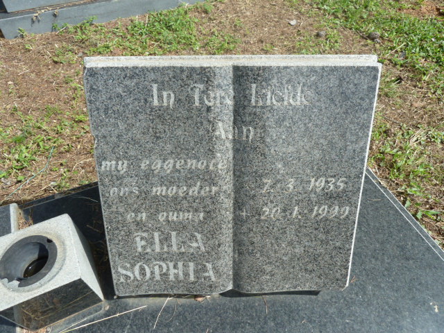 PLOOY Ella Sophia, du 1935-1999